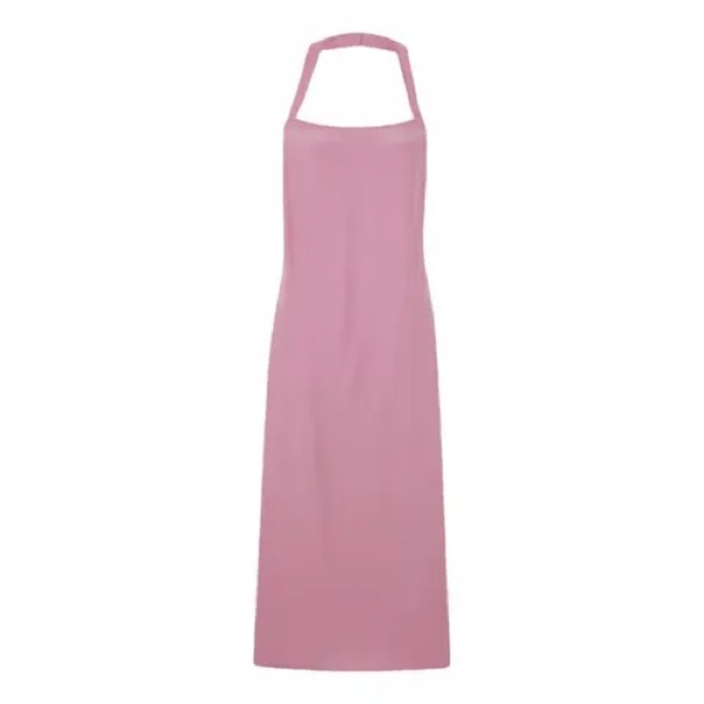 Reformation silk pink halter dress.